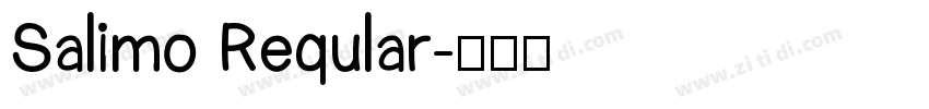 Salimo Reqular字体转换